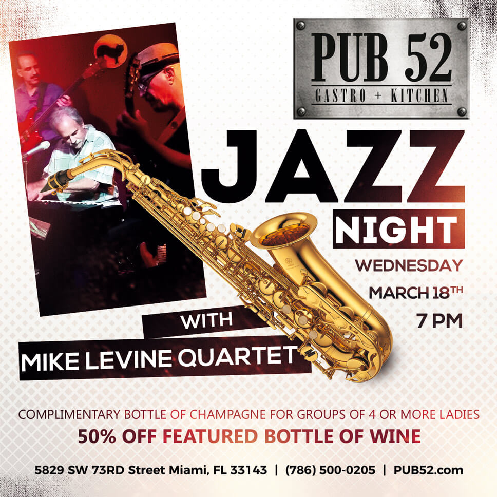 Jazz Night with Mike Levine Quartet