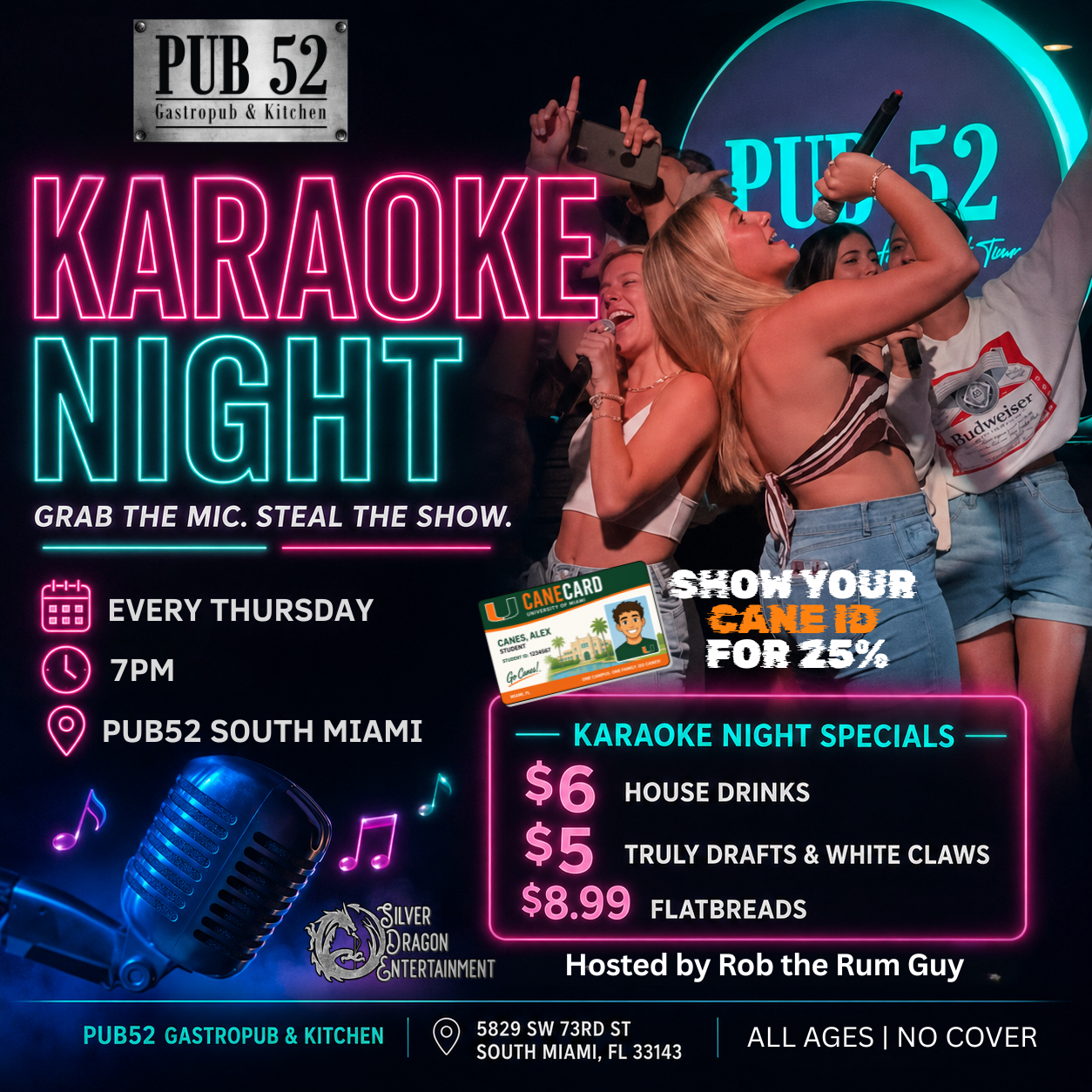 KARAOKE AUG 2026 pub